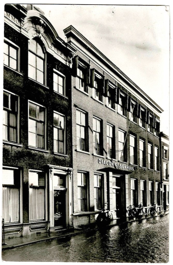 Dordrecht diaconessenhuis, gelopen kaart, Verzenden, 1940 tot 1960, Gelopen, Zuid-Holland