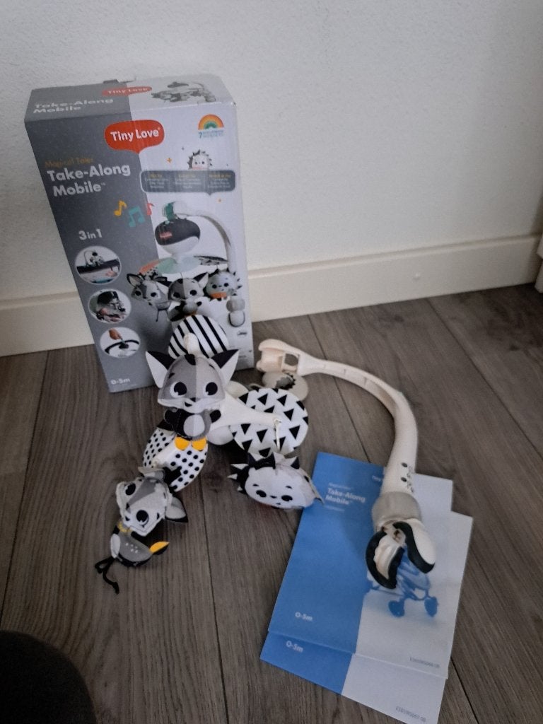 Boxmobiel baby mobiel voor de box muziek Fisher Price, Ophalen, Zo goed als nieuw, Mobiel, Met geluid