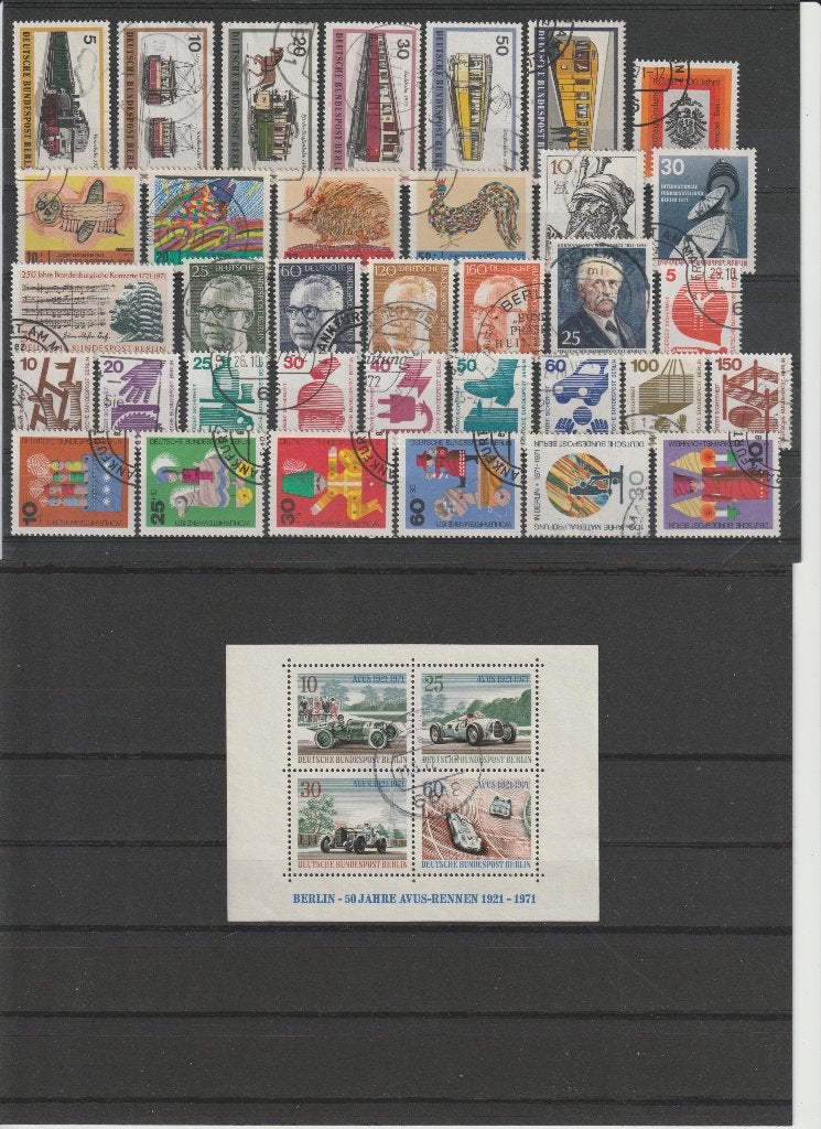 Berlijn, jaargang 1971, gestempeld, compleet., Ophalen of Verzenden, Overige periodes, Gestempeld