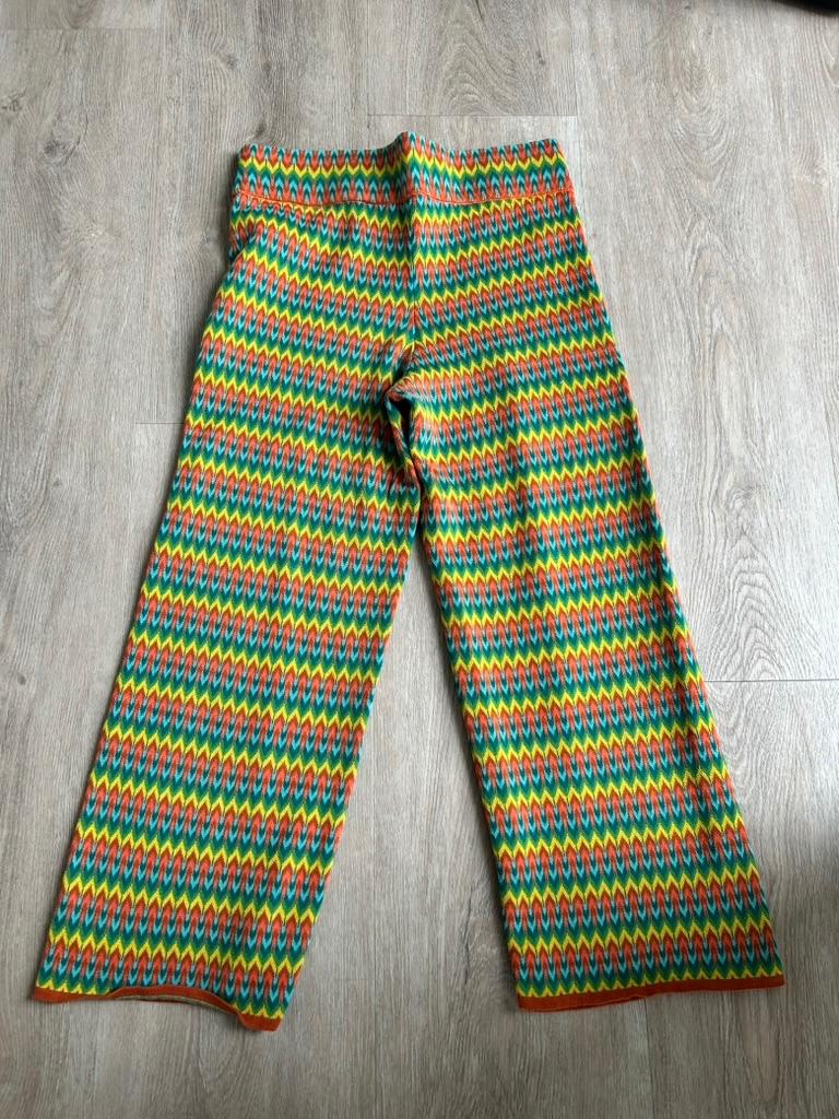 King Louie maat M gave retro zigzag broek 3314, Kleding | Dames, Maat 38/40 (M), Oranje, Ophalen of Verzenden, Zo goed als nieuw