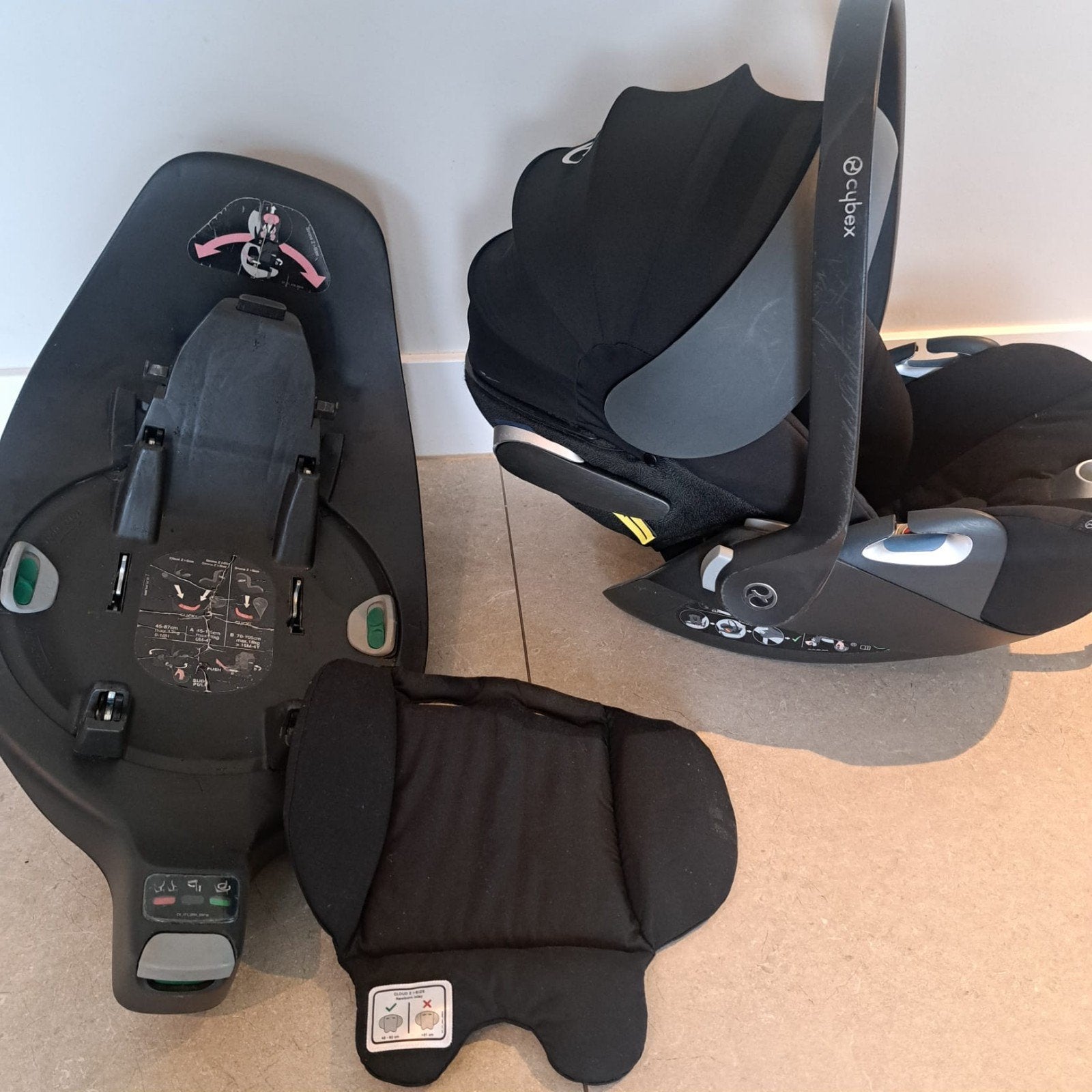 Cybex Cloud Z-iSize autostoel met base, Gebruikt, Isofix, 0 t/m 13 kg, Ophalen