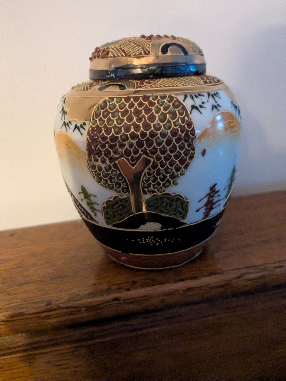 Vintage Japanse satsuma gemberpotje, Ophalen