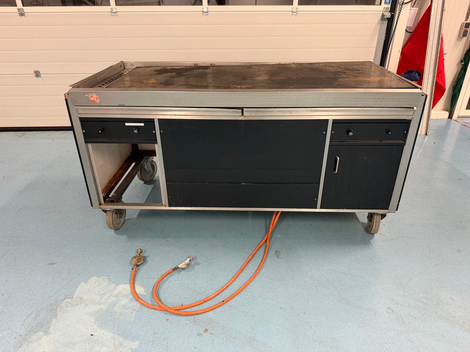 Mega bakplaat / BBQ op propaan gas., Tuin en Terras, Gasbarbecues, Ophalen, Gebruikt