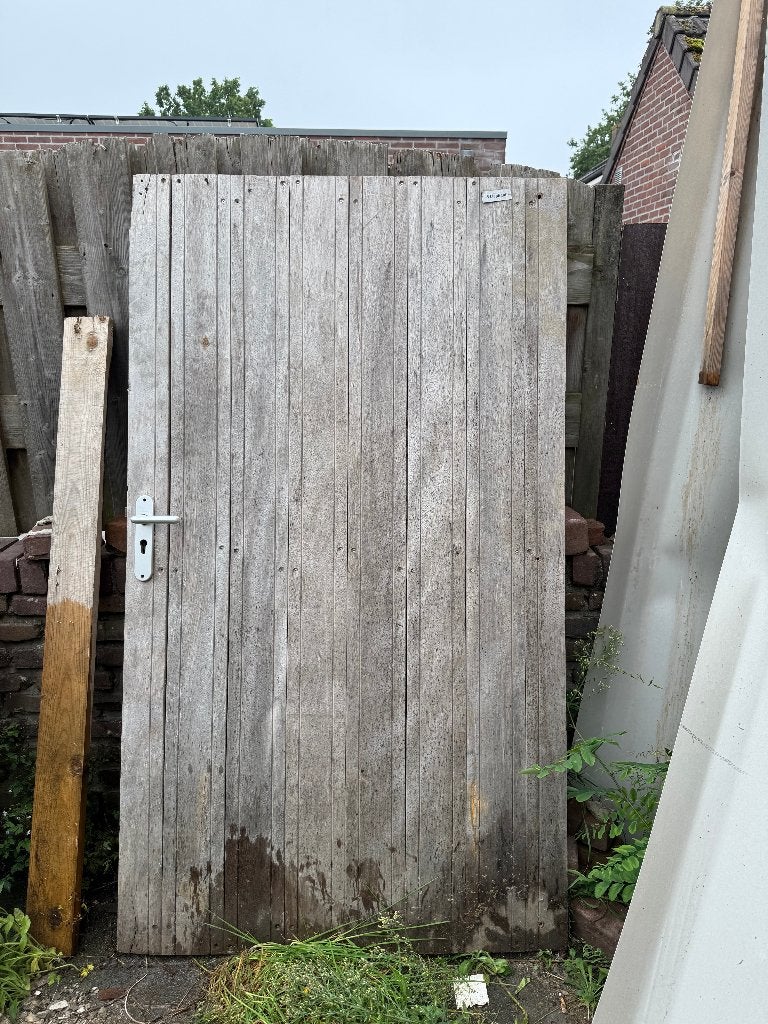 Te koop: houten tuindeur., Minder dan 3 m³, Ophalen, Overige houtsoorten