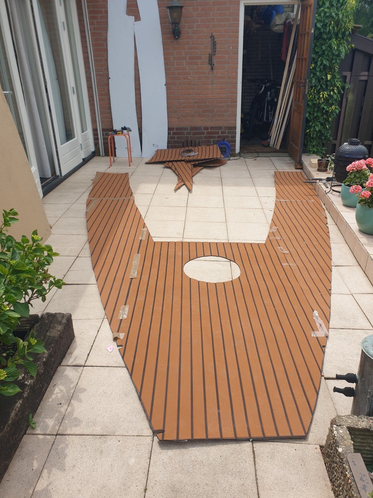 Bootvloer | teak foam | 2400x1200x6mm | 3M | anti slip |, Watersport en Boten, Accessoires en Onderhoud, Ophalen of Verzenden