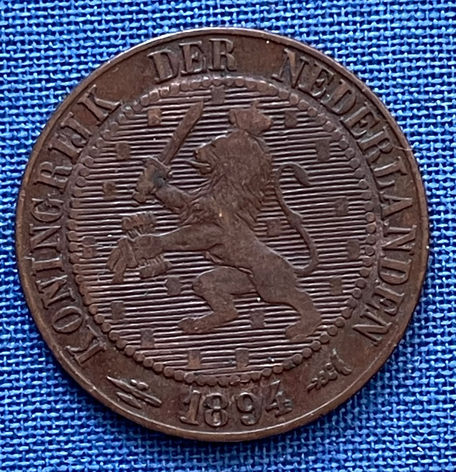 Te koop 2 1.2 cent Wilhelmina jaar 1894 zfr., Ophalen of Verzenden, Koningin Wilhelmina, Overige waardes, Losse munt