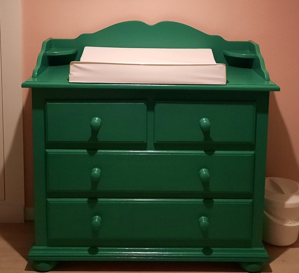 Vintage grenen commode / dressoir / ladekast, Huis en Inrichting, Ophalen, Gebruikt