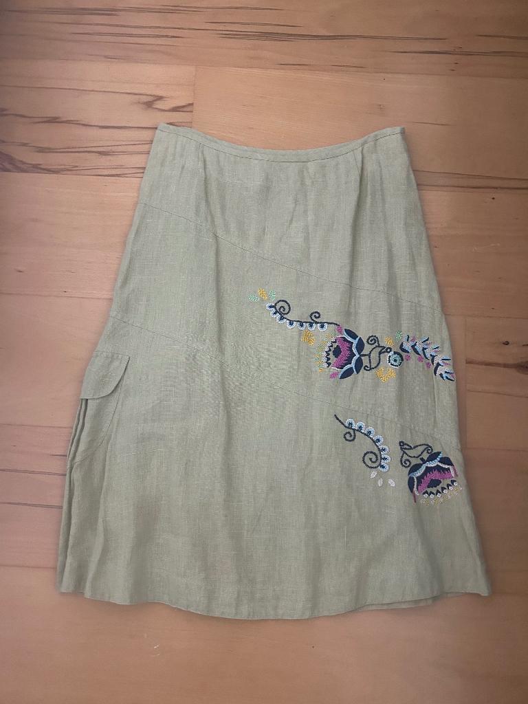 Oilily linnen rok maat 38, Kleding | Dames, Rokken, Maat 38/40 (M), Oilily, Verzenden, Beige