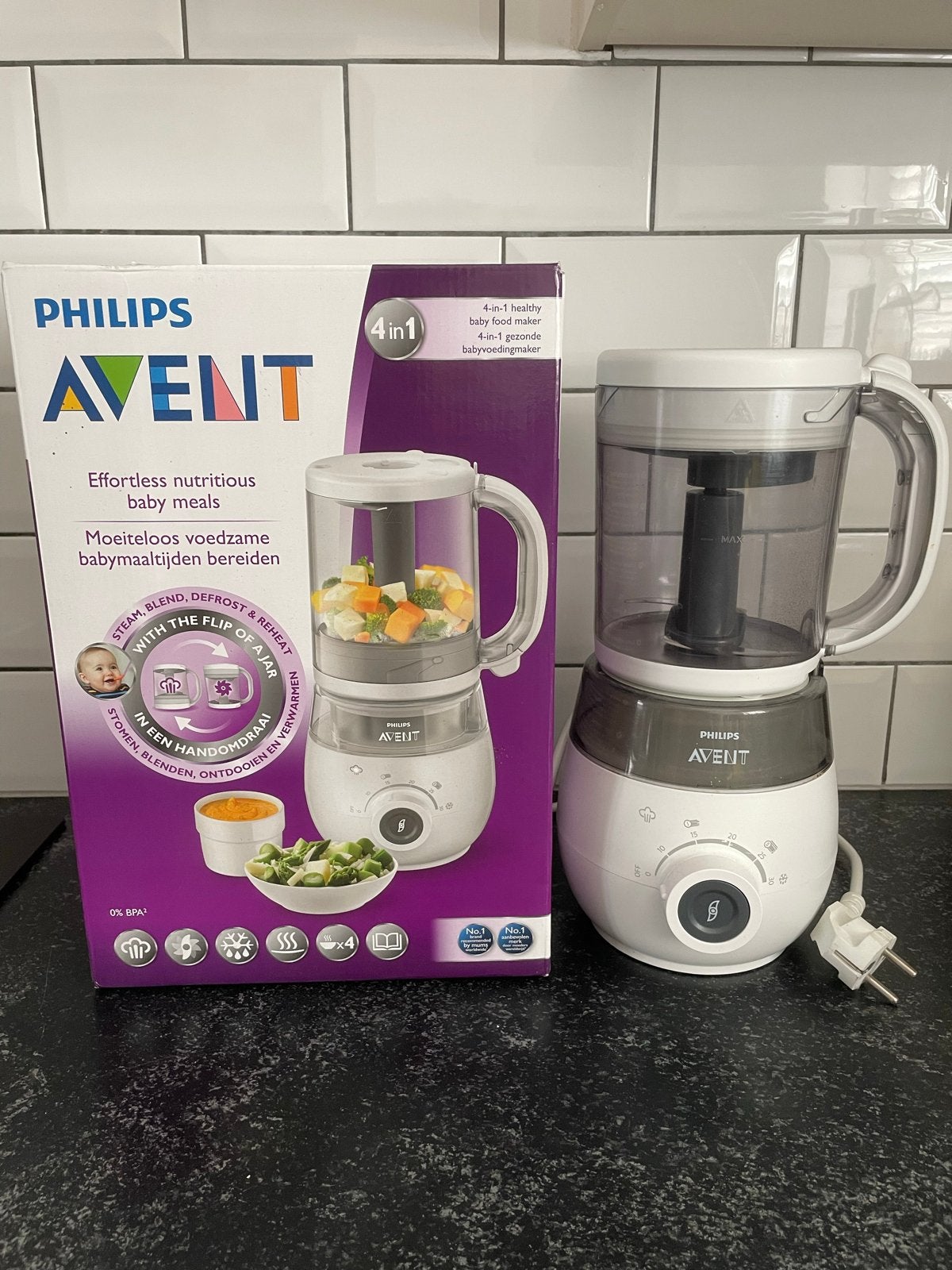 Philips Avent 4-in-1 Babyvoedingmaker - Stomen, Blenden, Kinderen en Baby's, Ophalen, Philips Avent, Zo goed als nieuw, Babyvoedingmaker