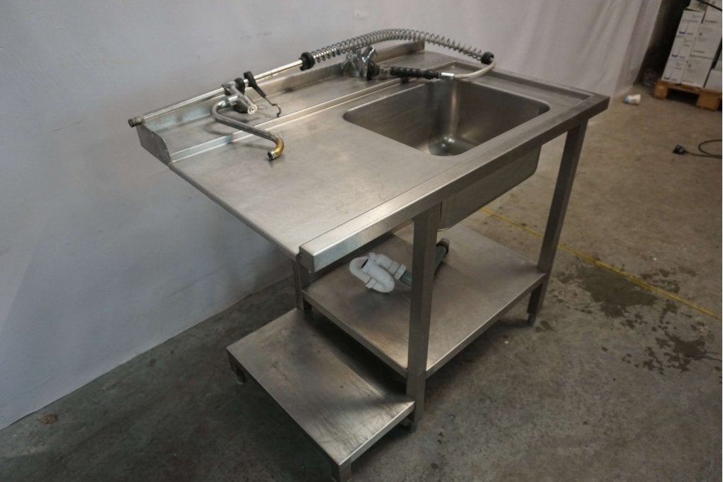 RVS aanvoertafel werktafel spoeltafel tafel, Zakelijke goederen, Gebruikt, RVS Meubilair, Niet ingevuld, Niet ingevuld