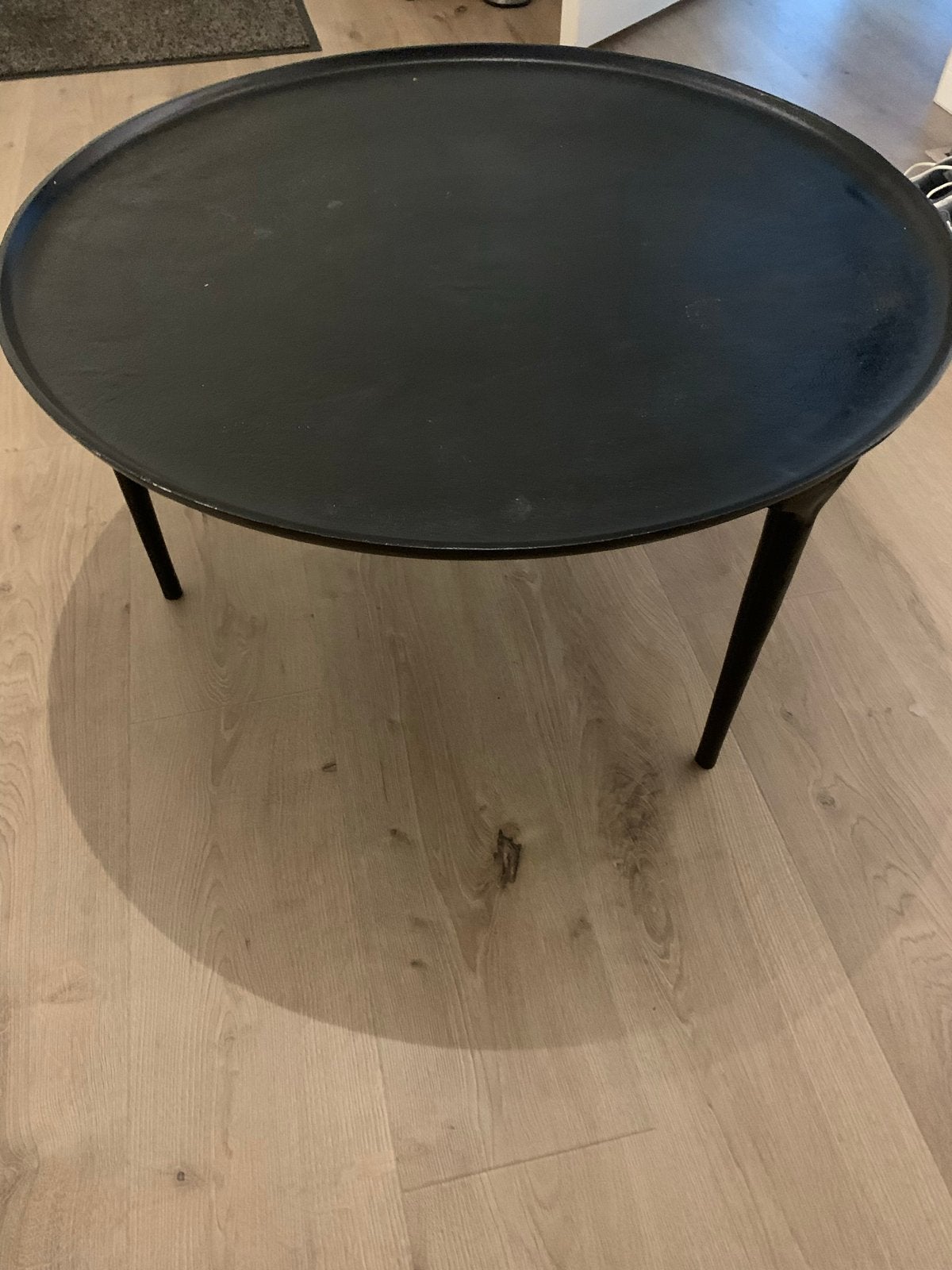 Metalen salontafel, rond, 75 cm doorsnede, Ophalen, Gebruikt, Rond, 50 tot 100 cm