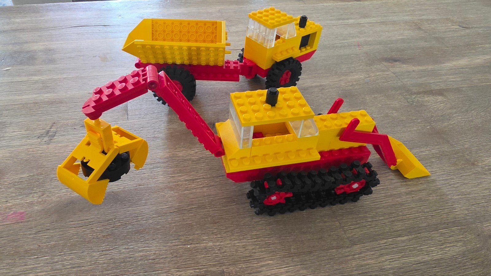 Lego 387 Excavator en Dumper, Gebruikt, Lego, Ophalen of Verzenden, Compleet