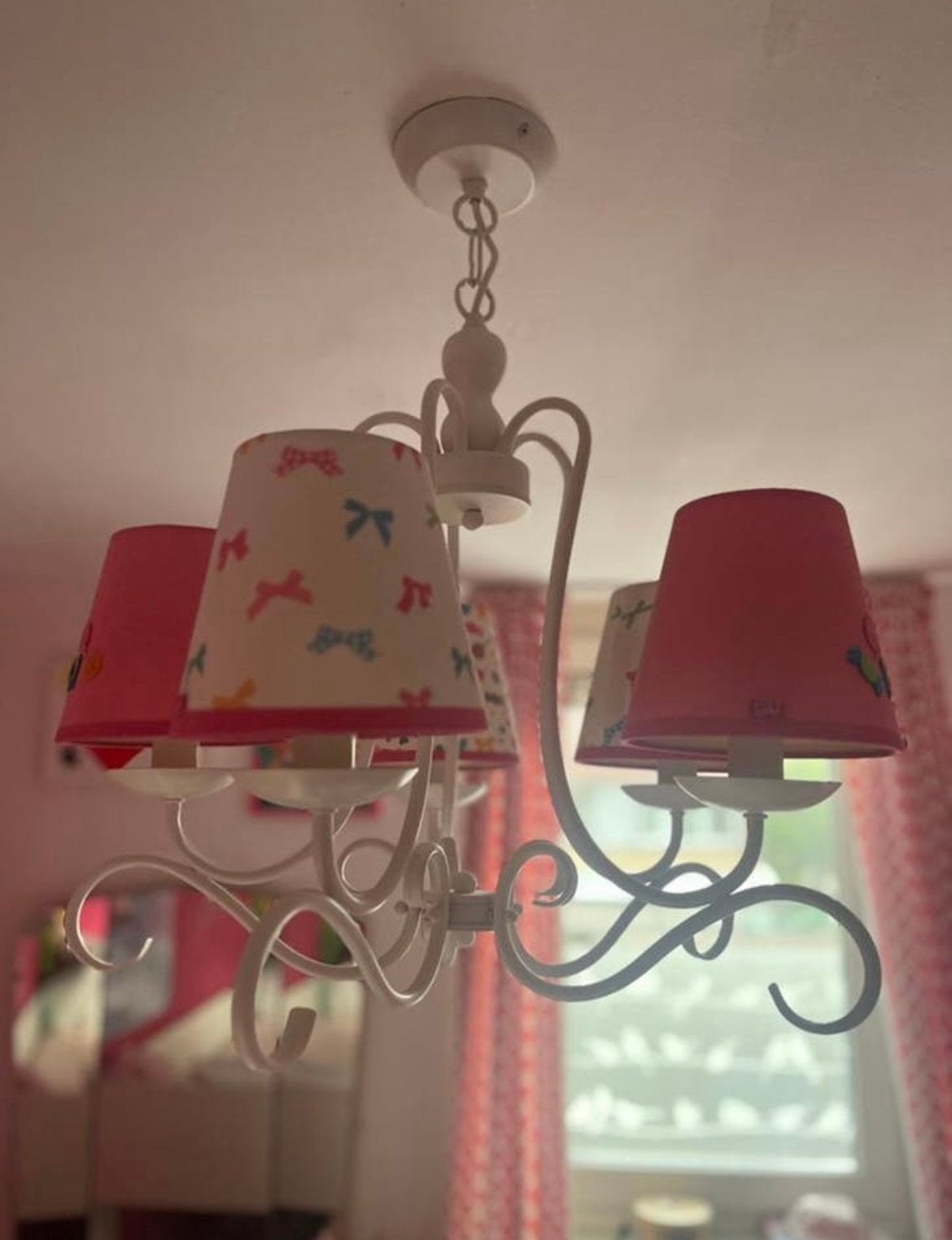 Lief! Kroonluchter met 5 lampen voor kinderkamer, Ophalen, Zo goed als nieuw, Metaal, E14 (klein)
