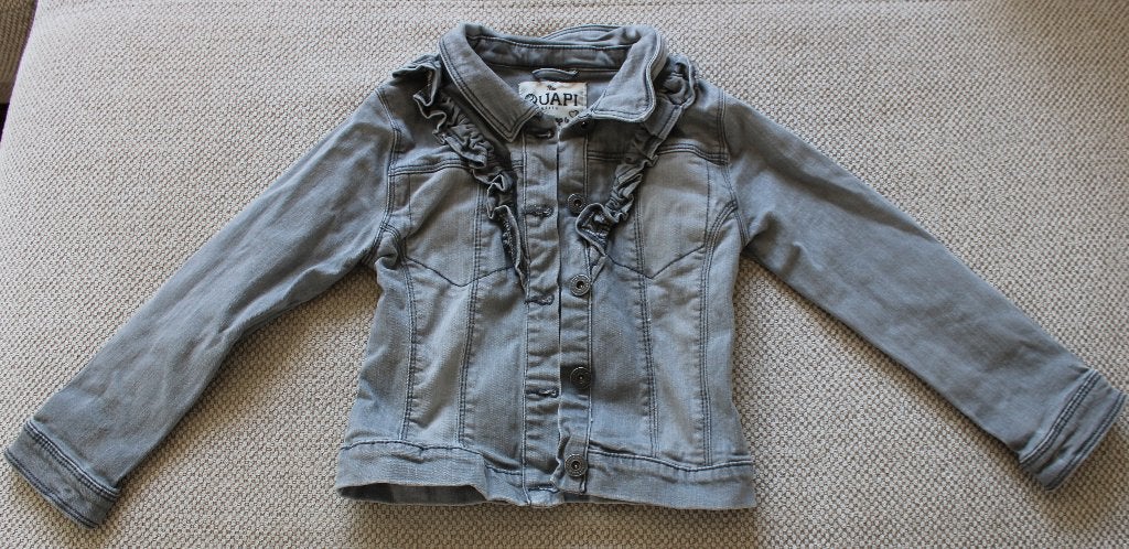 Spijkerjack van Quapi 110/116, Kinderen en Baby's, Kinderkleding | Maat 110, Gebruikt, Meisje, Ophalen of Verzenden, Quapi