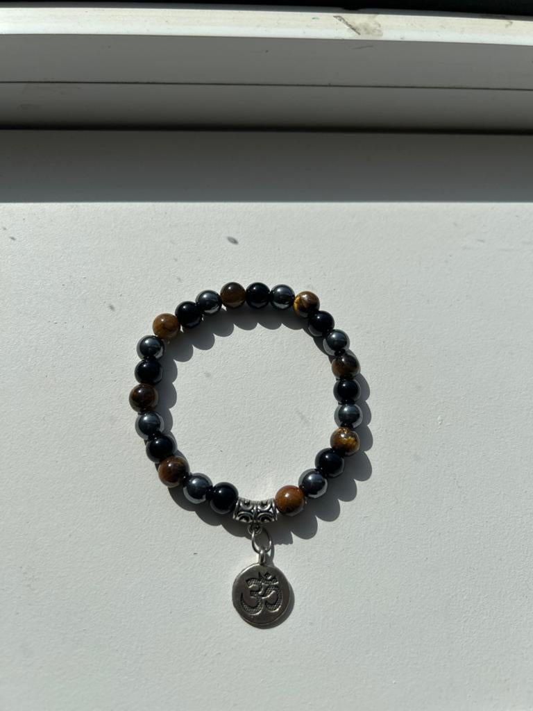 Armband met Ohm teken - Zuivert je lichaam, Overige materialen, Zwart, Nieuw, Ophalen of Verzenden