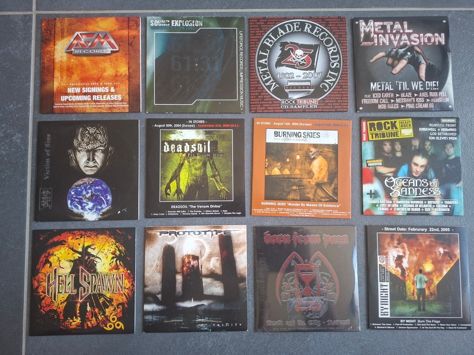 37 promo cd's Metal platenmaatschappijen en bands, Ophalen of Verzenden, Zo goed als nieuw, Death metal, EP