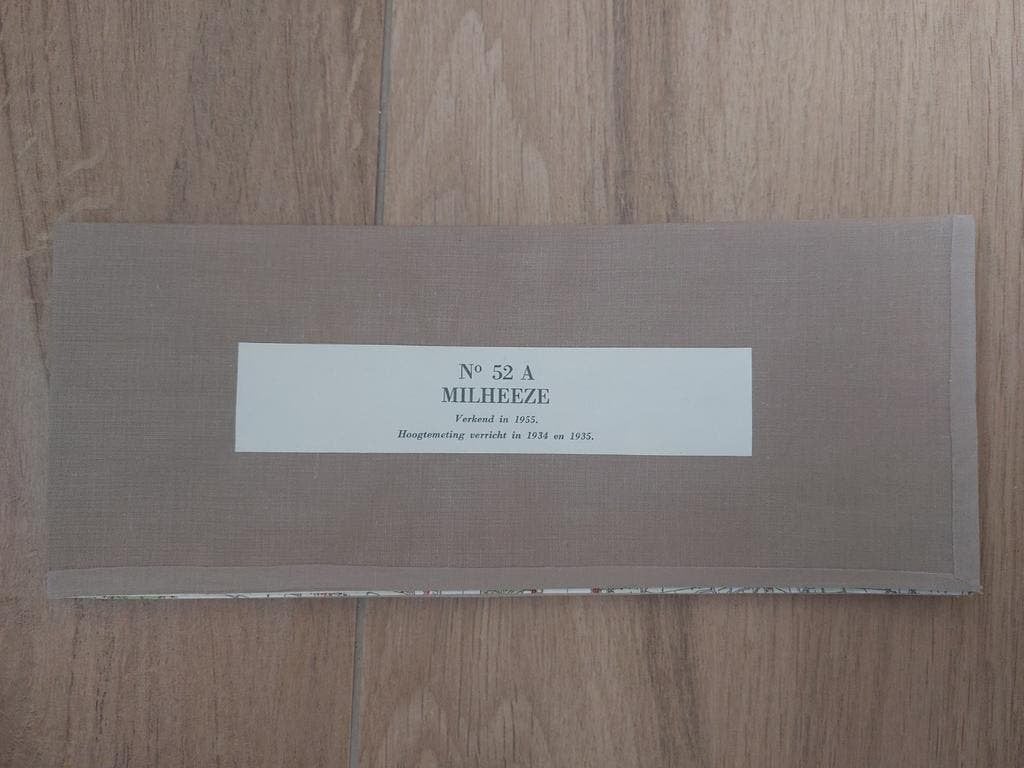 52A Milheeze Westerbeek De Rips Stippelberg Stafkaart 1958, Topografische Dienst Nederland, Ophalen of Verzenden, 1800 tot 2000