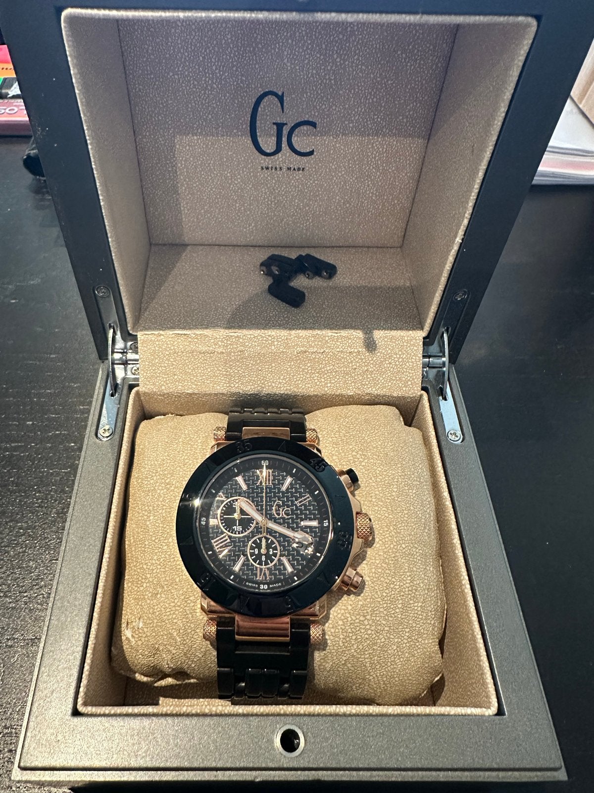 GC Guess Collection Heren Horloge GC-47000G Swiss Made, Overige materialen, Polshorloge, Zo goed als nieuw, Ophalen