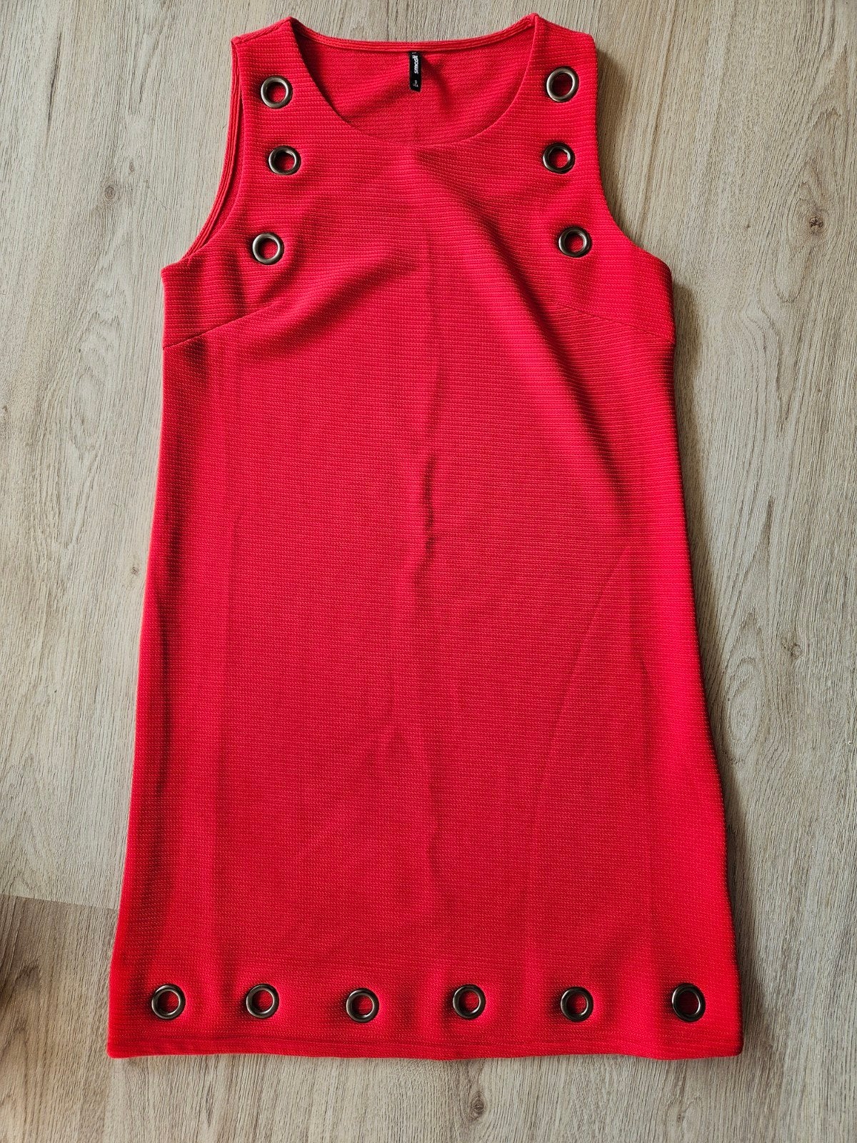 Zgan rood jurkje Smash maat M, Maat 38/40 (M), Smash, Ophalen of Verzenden, Rood