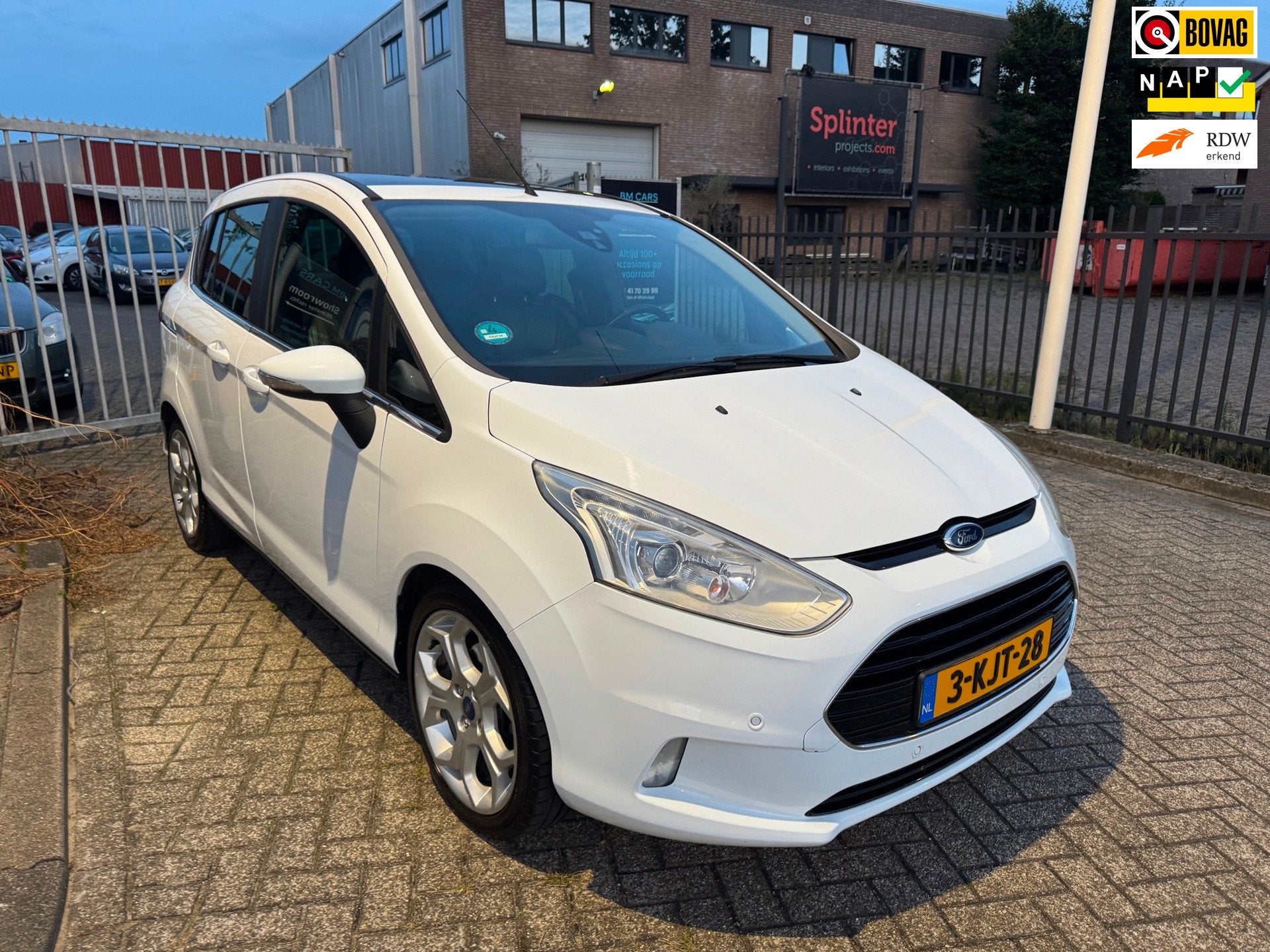 Ford B-Max 1.0 EcoBoost Titanium Clima,Panodak,Led, Auto's, Voorwielaandrijving, Euro 5, 101 pk, Gebruikt