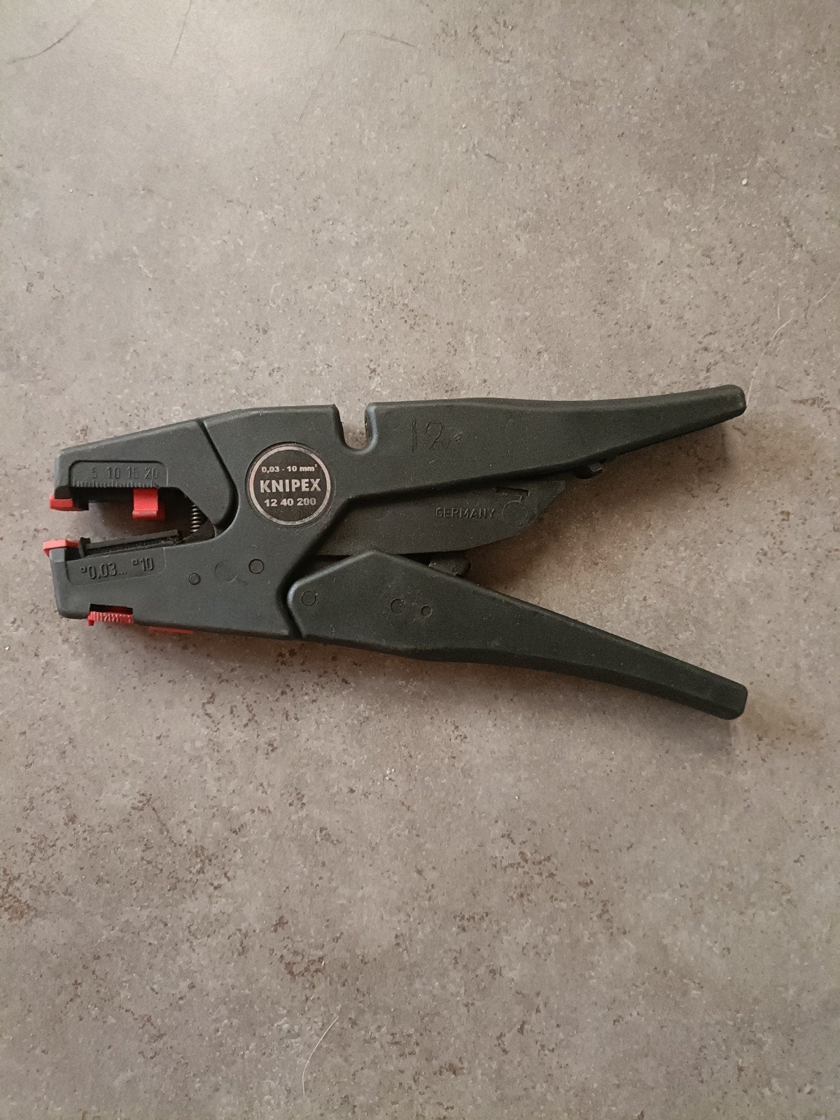 Knipex 12 40 200 Automatische Striptang, Ophalen of Verzenden, Gebruikt, Tang, Knipex