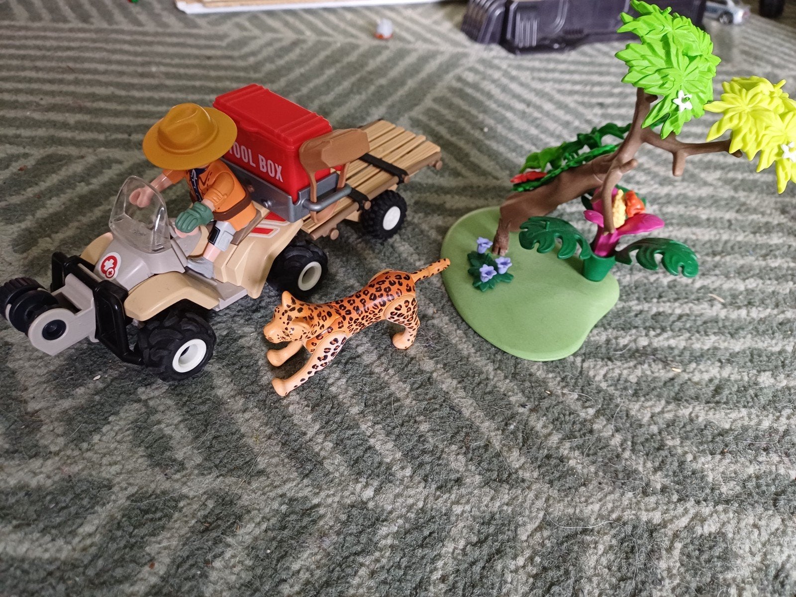 Playmobil Safari Quad met Jaguar en Explorer, Ophalen of Verzenden, Gebruikt, Jongen of Meisje