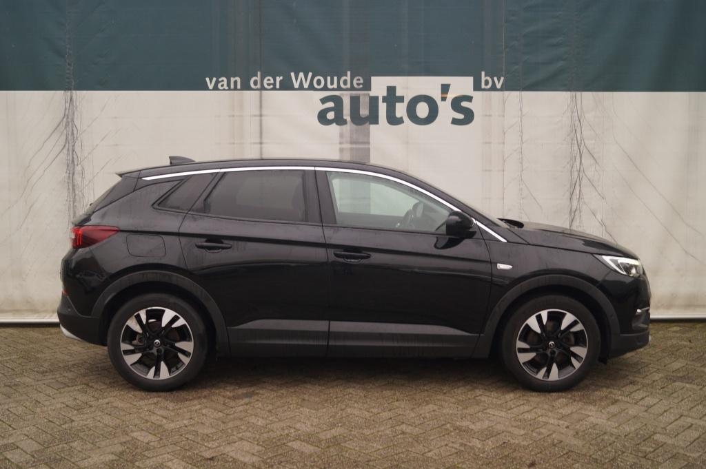 Opel Grandland X 1.2 Turbo 130pk Business Executive -NAVI-EC, Voorwielaandrijving, Gebruikt, 1199 cc, Leder en Stof