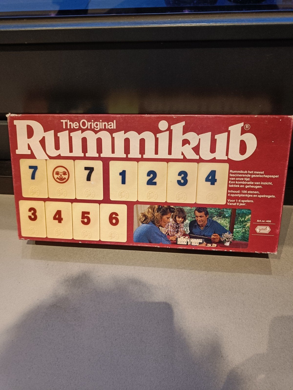 Rummikub The Original bordspel in mooie staat, Drie of vier spelers, Ophalen of Verzenden, Zo goed als nieuw, Goliath