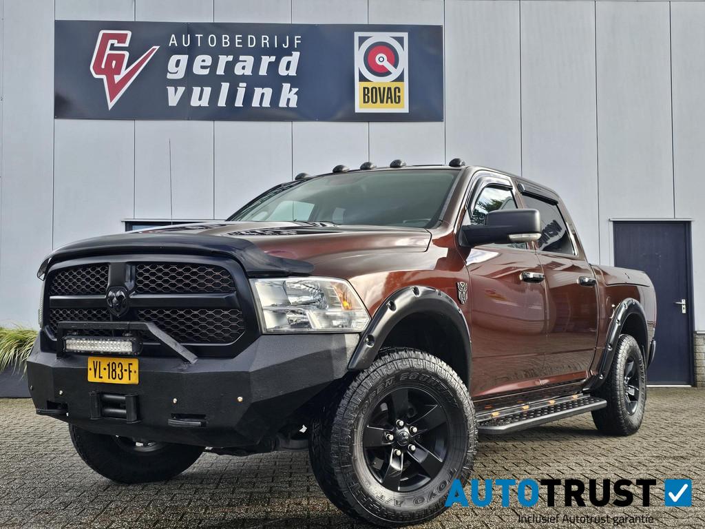 Dodge Ram 1500 3.6 V6 Crew Cab 6'4 4X4 LPG SCHUIF/KANTEL CAR, Auto's, Dodge, Automaat, Stof, Gebruikt, Bruin