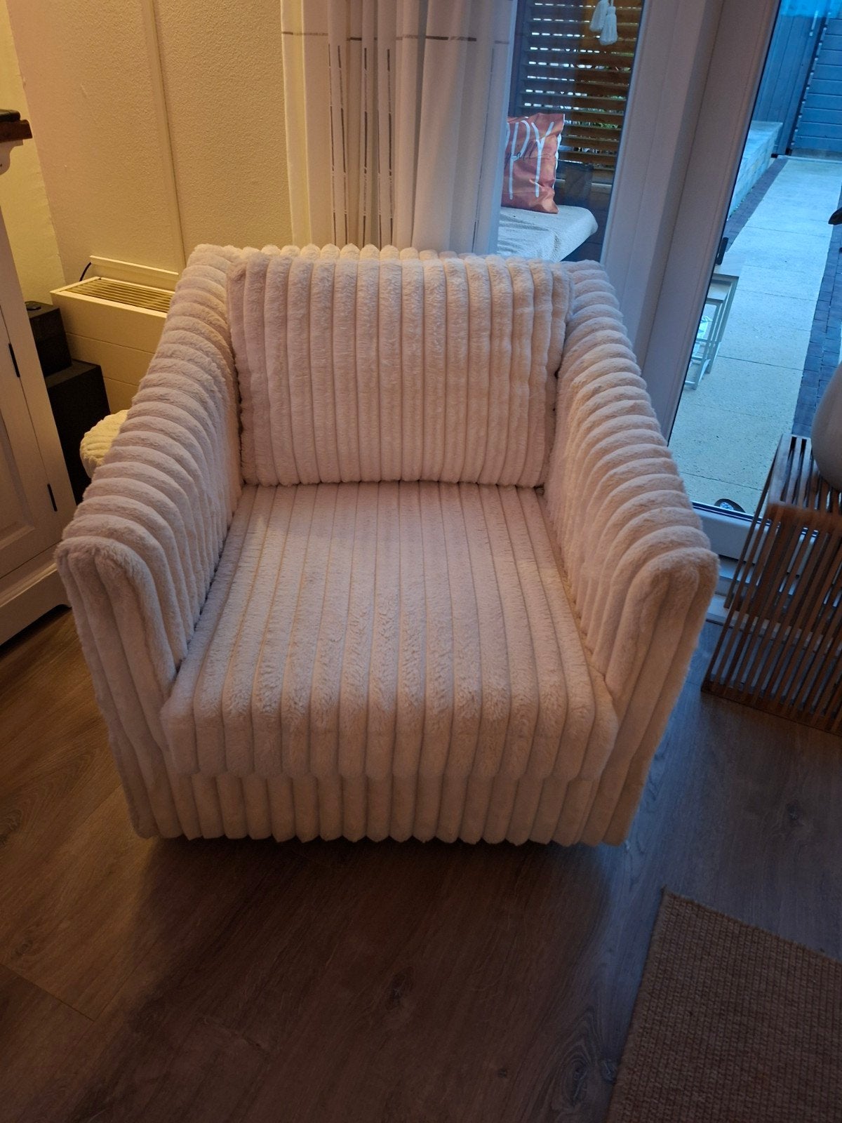 Riviera Maison Draai Fauteuil - Zo goed als nieuw, Ophalen, Landelijke, modern, 75 tot 100 cm, Zo goed als nieuw