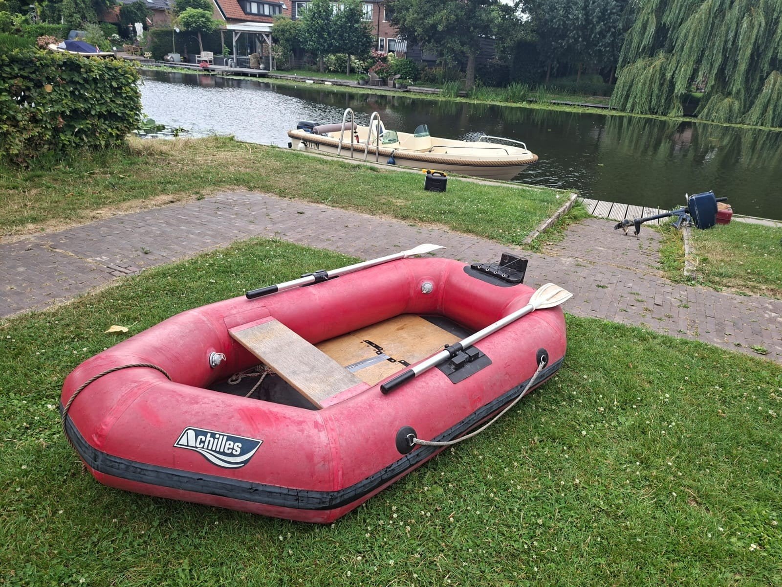 achilles bootje + tomos 4pk, Ophalen, Gebruikt, Motor en Techniek, Motorboot