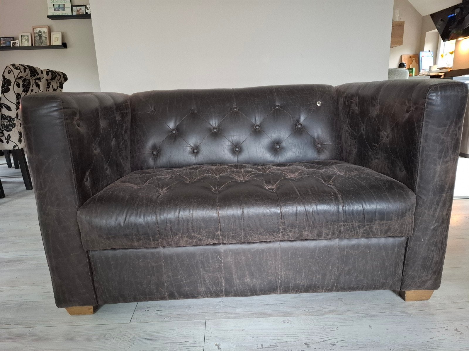 Riviera Maison Bankje - 140 cm breed, Ophalen, Gebruikt, Minder dan 75 cm, Stof