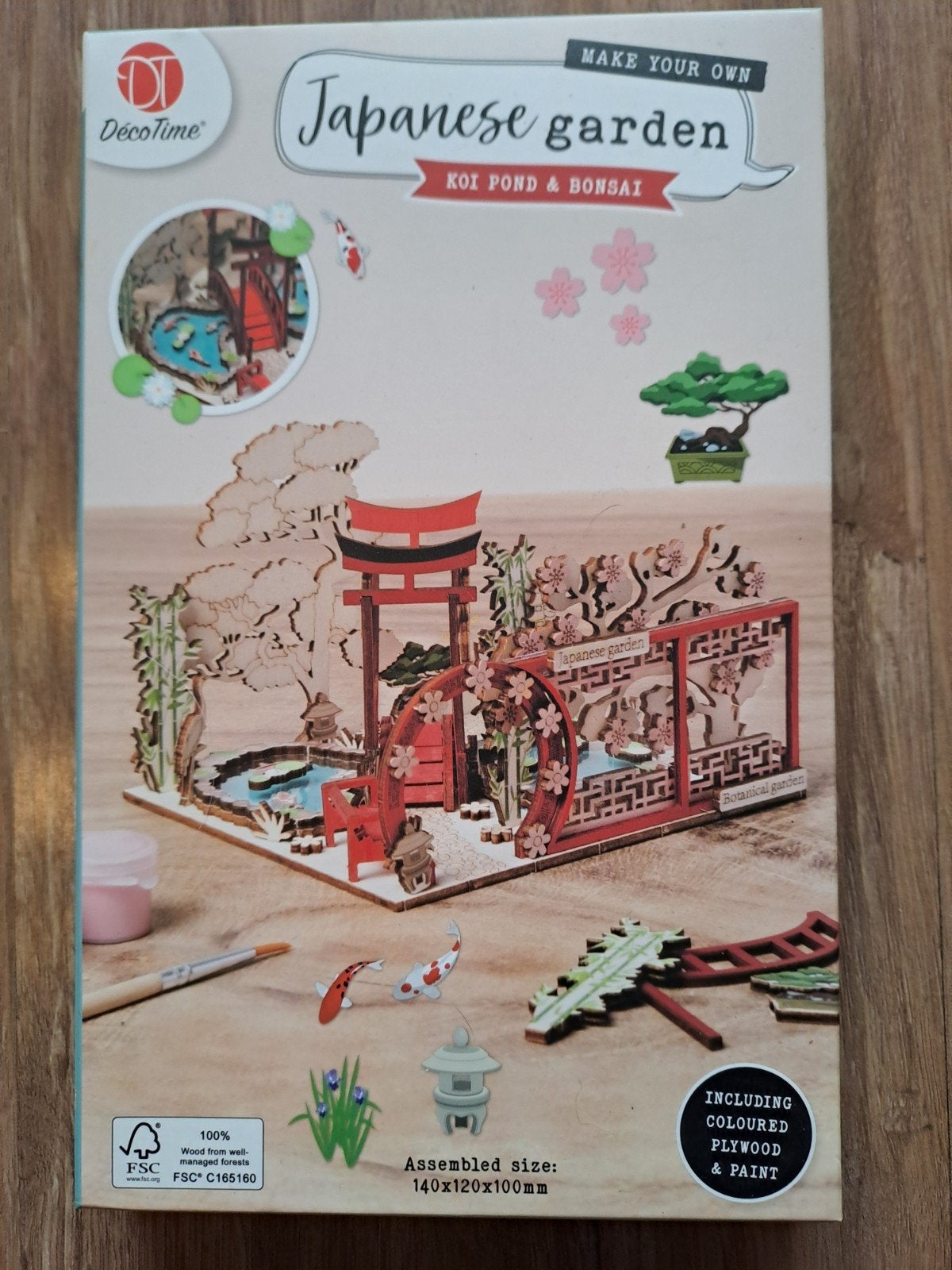 DecoTime DIY Japanse Tuin Koi Vijver & Bonsai Knutselset, Nieuw, Meerkleurig, Overige merken, Knutselset