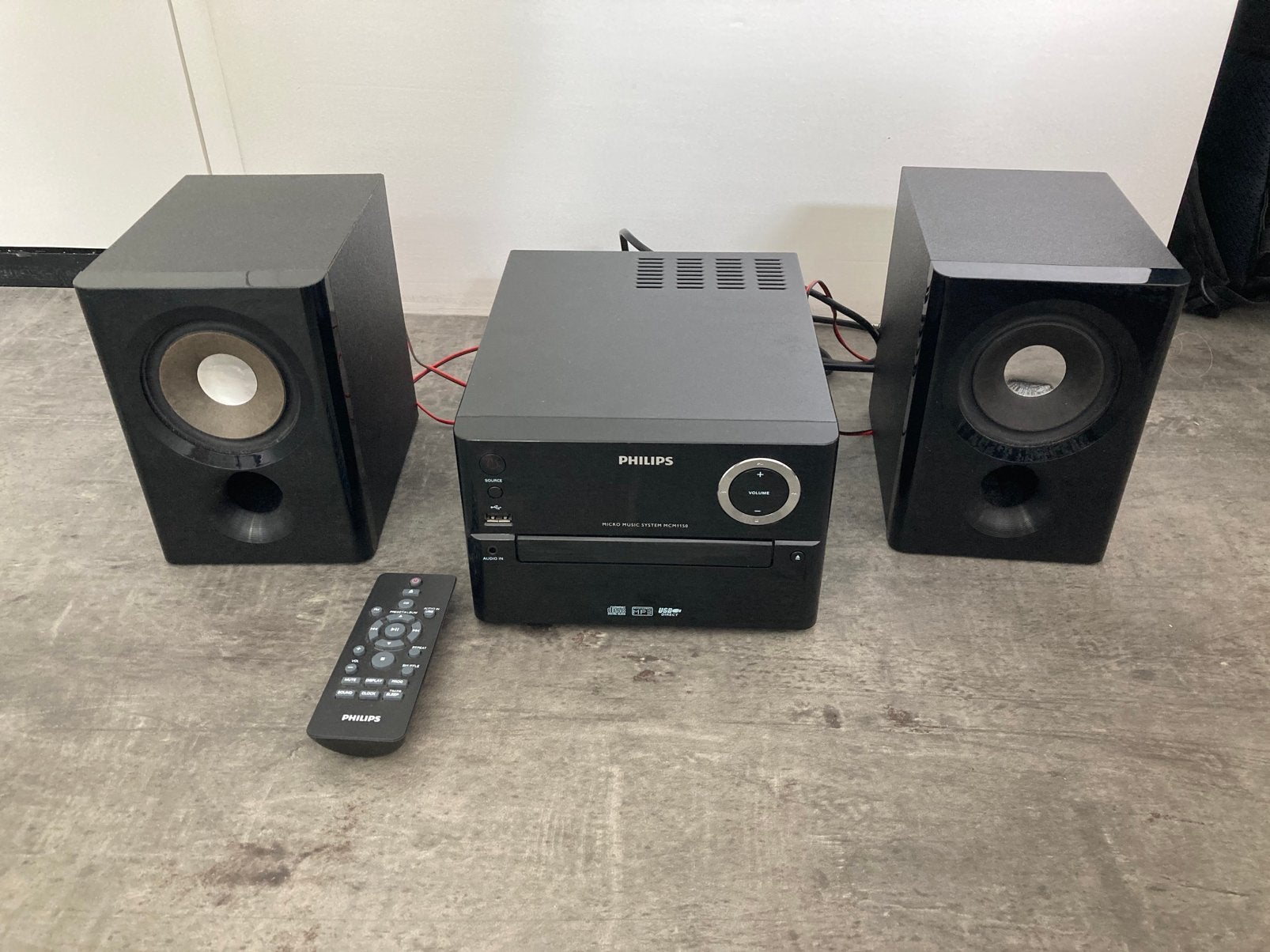 Philips micro music system MCM1150, Ophalen of Verzenden, Gebruikt, Radio, Met cd-speler