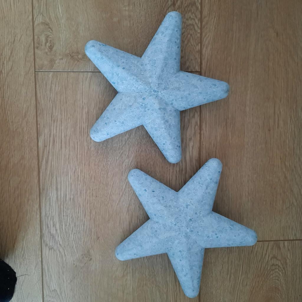 2x EPS piepschuim tempex ster zeester kerstster nieuw, Ophalen of Verzenden, Nieuw