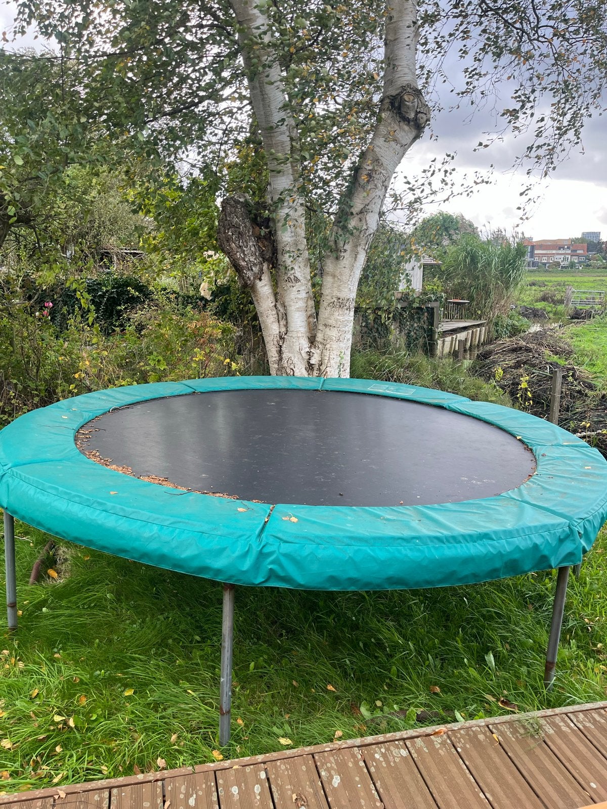 Trampoline 3 meter breed in prima staat, Ophalen, Zo goed als nieuw