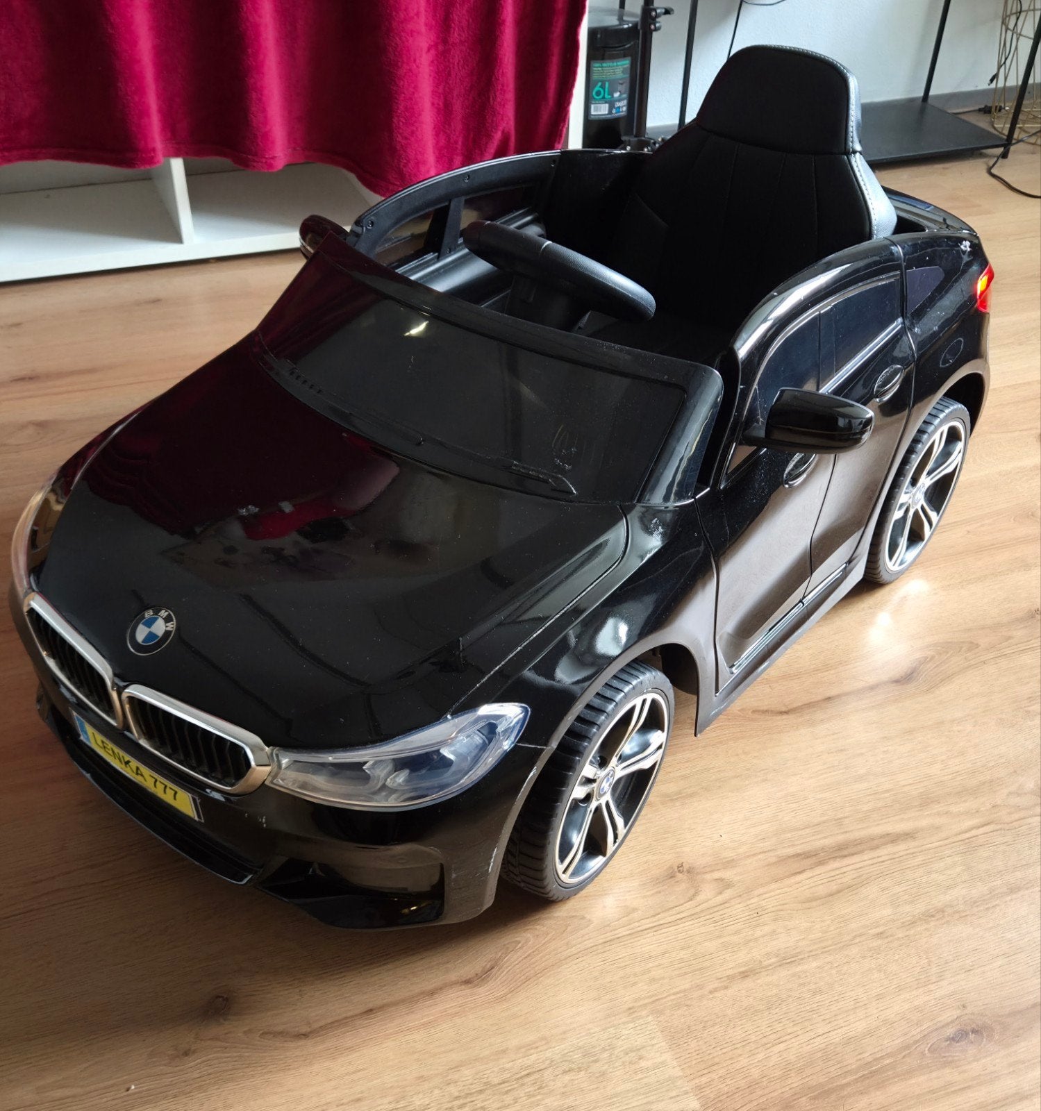 Kinderauto BMW 6 GT - Zwart, Ophalen of Verzenden, Gebruikt, Overige typen