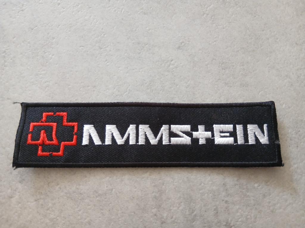 Rammstein leuke logo patch strip 8 -- 15.5 x 4 cm, Verzenden, Nieuw, Kleding