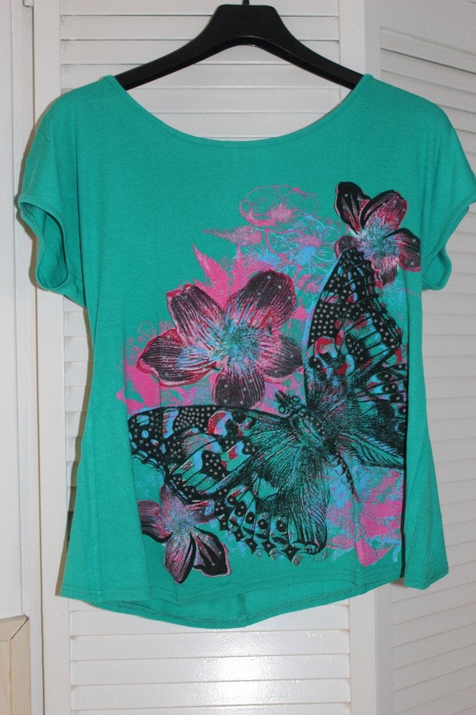 Groen shirt maat M, Kleding | Dames, Maat 38/40 (M), Ophalen of Verzenden, Korte mouw, Yes or no