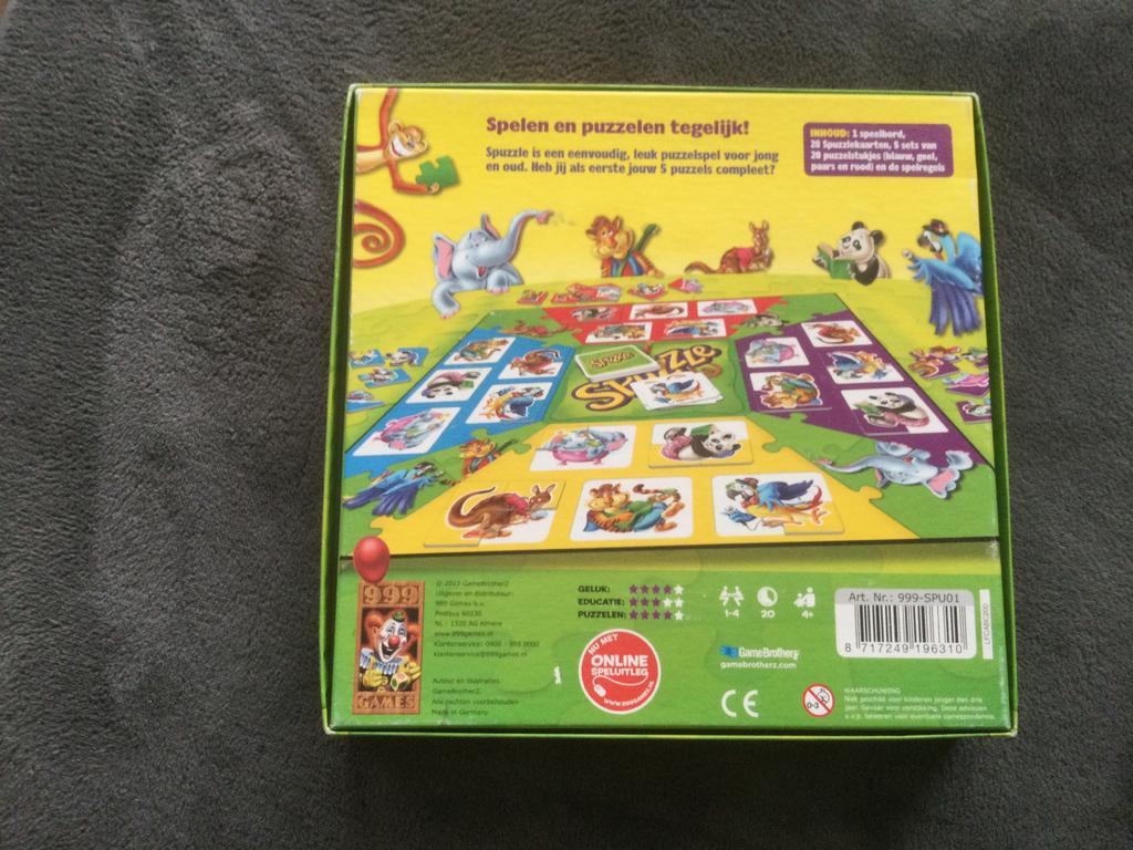 Spel spuzzle, Ophalen, Zo goed als nieuw