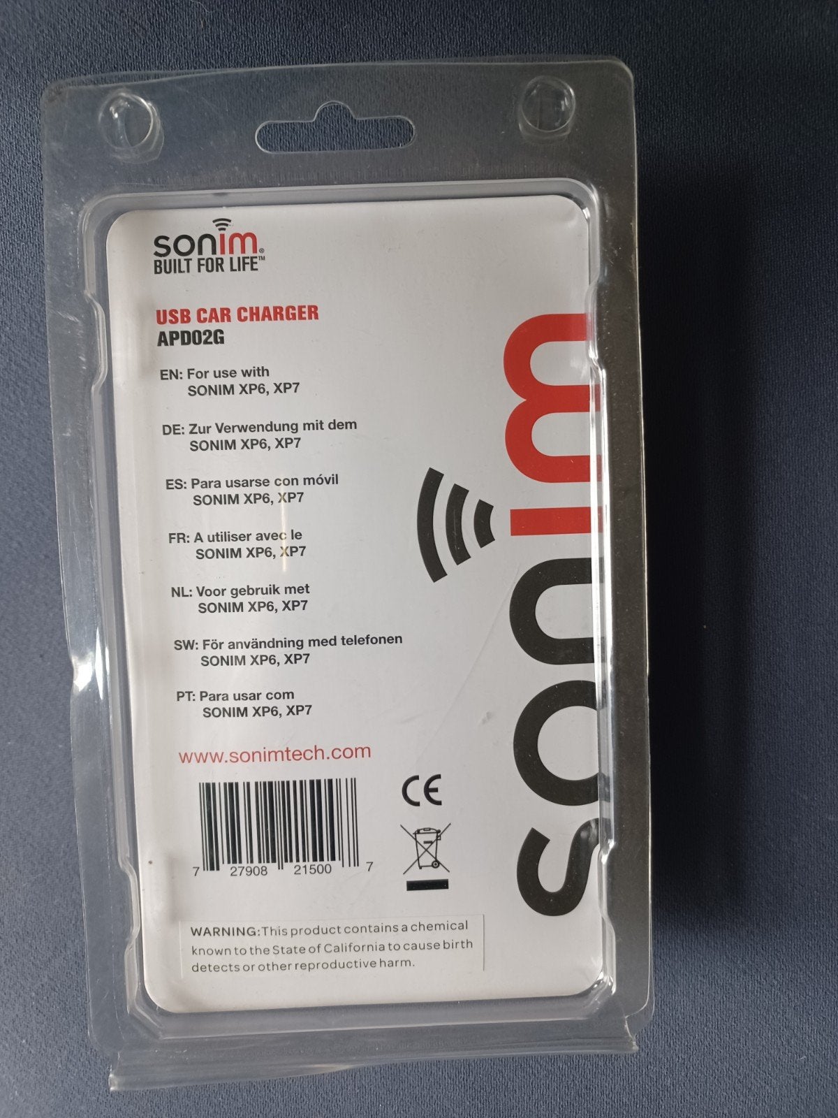 Sonim USB lader APD02G voor XP6, XP7 - Nieuw in verpakki, Ophalen of Verzenden, Nieuw