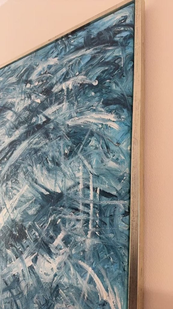Krom Mare Nostrum XX XXL schilderij met lijst, Ophalen, Acrylverf, Gedateerd, Overige onderwerpen