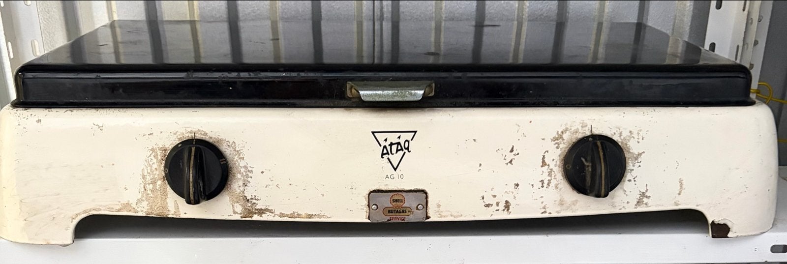Ataq AG 10 Gasfornuis - Vintage 2-pits kooktoestel, Witgoed en Apparatuur, Gebruikt, 3 kookzones of minder, Ophalen of Verzenden