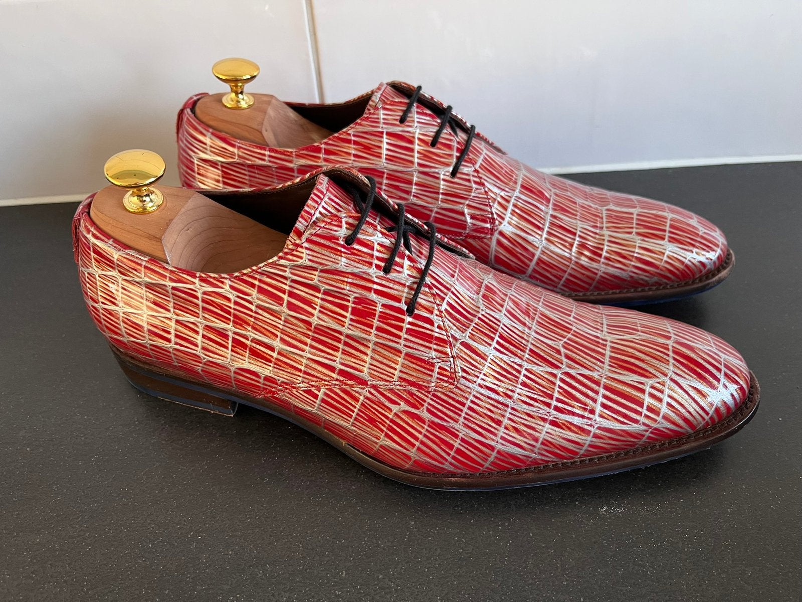 Floris van Bommel herenschoenen maat 8 /42 amper gedragen, Floris van Bommel, Overige kleuren, Floris van Bommel, Ophalen of Verzenden