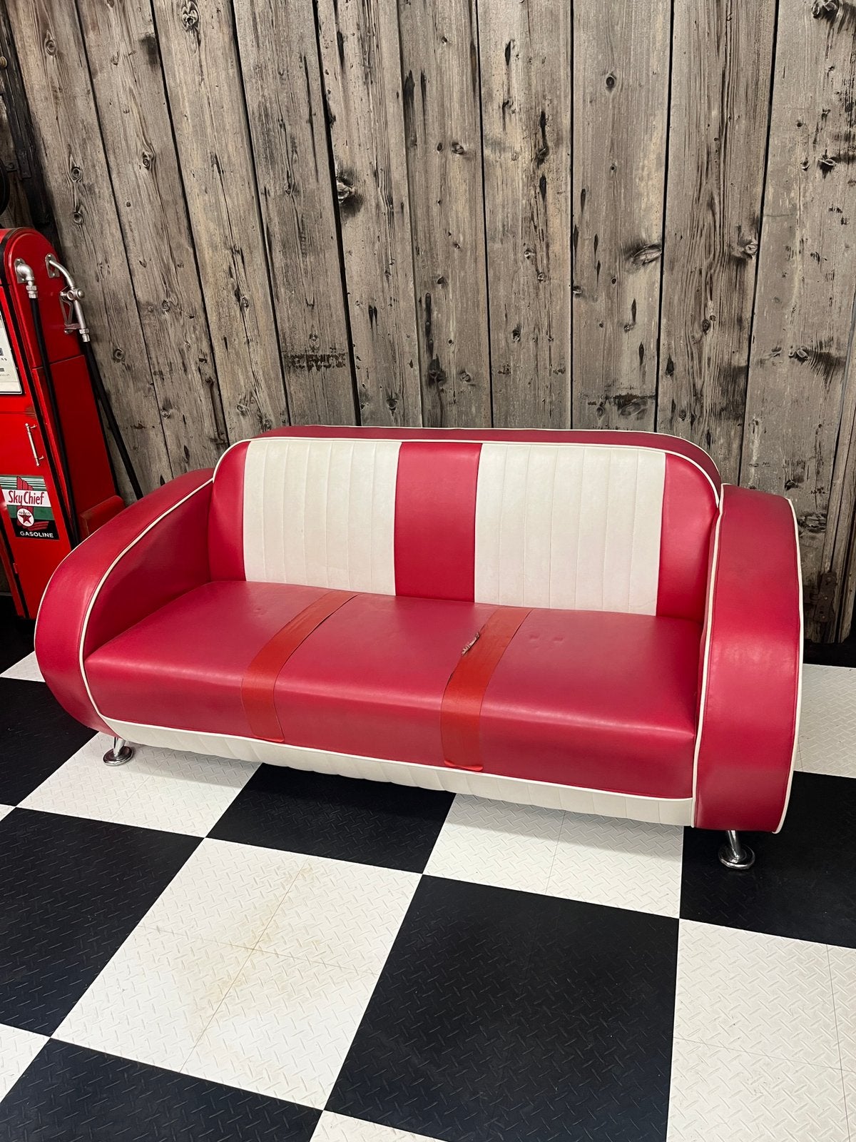 Diner bank belair, Huis en Inrichting, Gebruikt, Driepersoons, 75 tot 100 cm, Ophalen of Verzenden