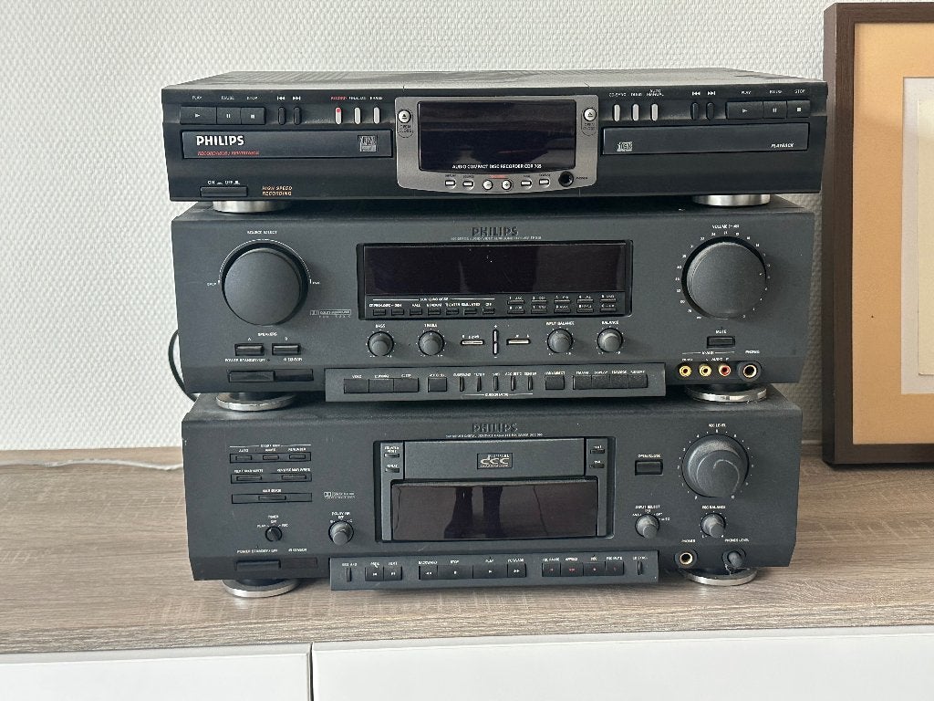 Phillips DCC900 cassette/CDR765 brander/FR940 versterker dcc, Audio, Tv en Foto, Ophalen, Zo goed als nieuw