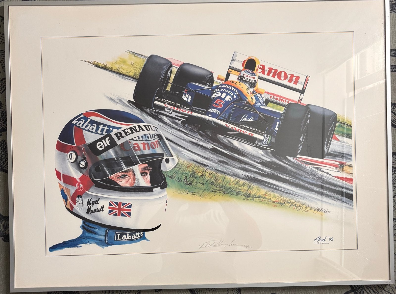 Aad Koningshoven '92 - Formule 1, Ophalen, Gedateerd, Realistisch, Print