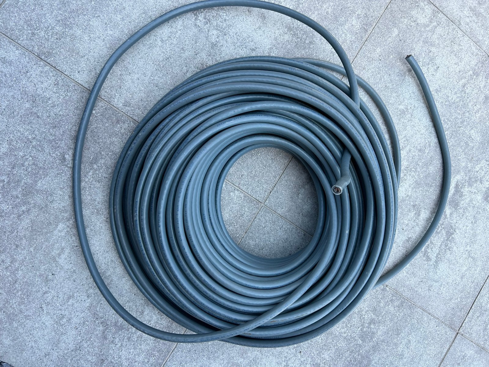 Prysmian VO-YMvKas mb 4x2.5 + as2.5 mm² kabel, Ophalen, Gebruikt, Kabel of Snoer