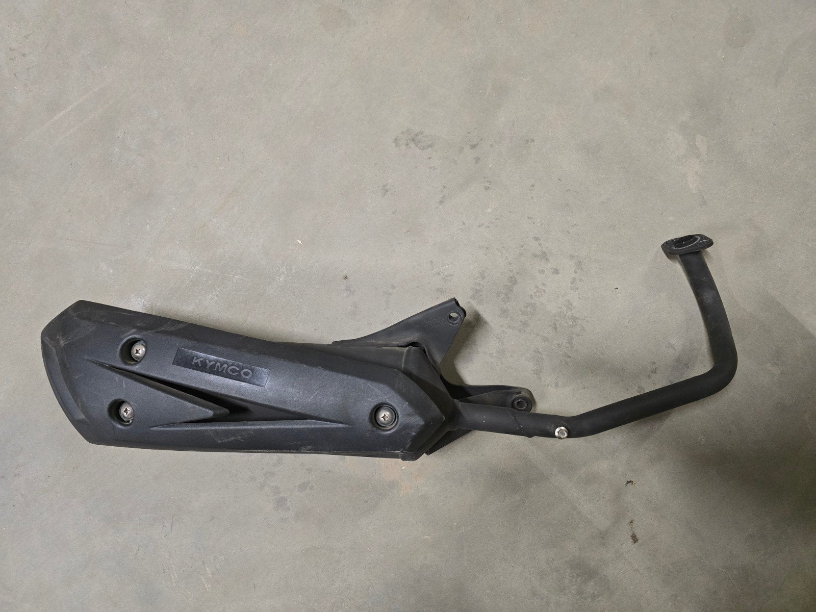 Kymco uitlaat gy6 10inch ORIGINEEL vp50 letterlijk ZGAN, Ophalen, Gebruikt, Uitlaat, Kymco