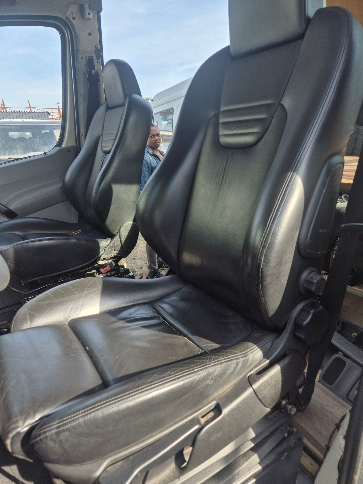 leer recaro voorstoelen sprinter crafter camper, Auto-onderdelen, Ophalen of Verzenden